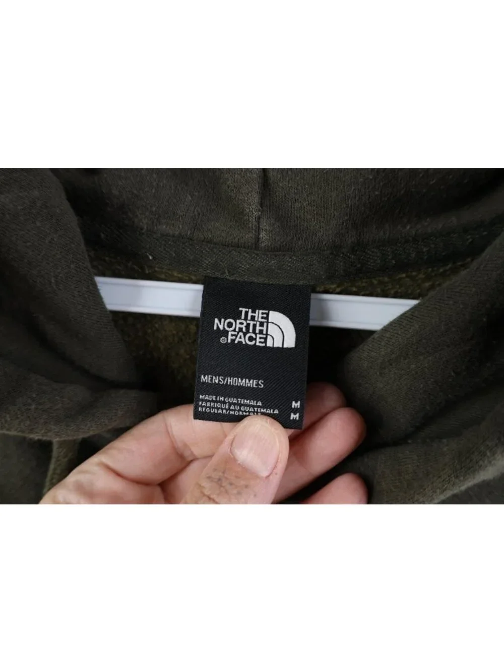 Vtg Y2K The North Face Mens Medium Faded Spell Out Box Logo Hoodie Sweatshirt